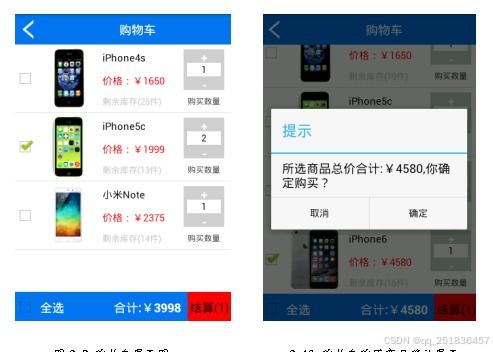基于安卓的购物车系统,便捷购物体验的智能
